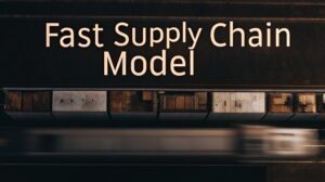 Cropped fast supply chain model written on a design of a